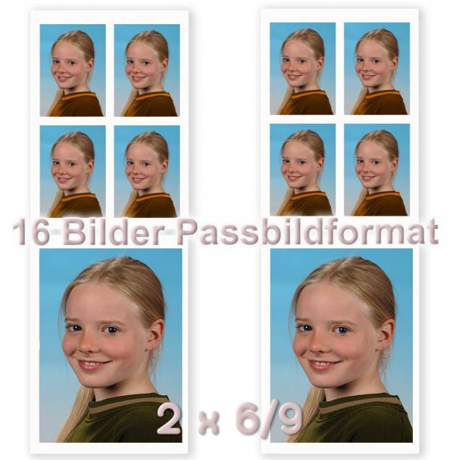 2 X 6/9 + 8 Fotos im Ausweisformat 